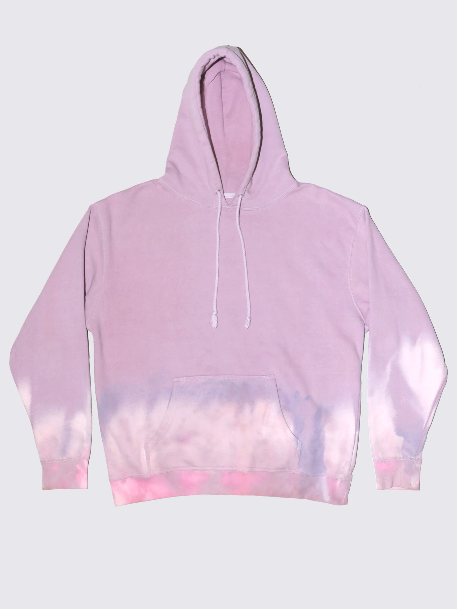 Tye Dye Hoodie in Lilac. Unisex comfortable oversized fit. 