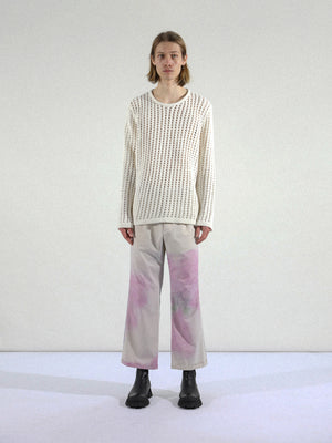 Slight Flare Trouser - Malva Moschata