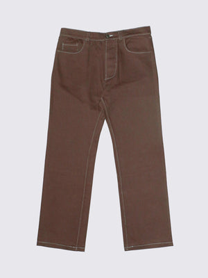 Everyday trouser, 100% cotton, classic fit with straight leg. 